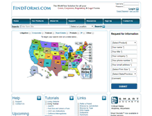 Tablet Screenshot of findforms.uscourtforms.com